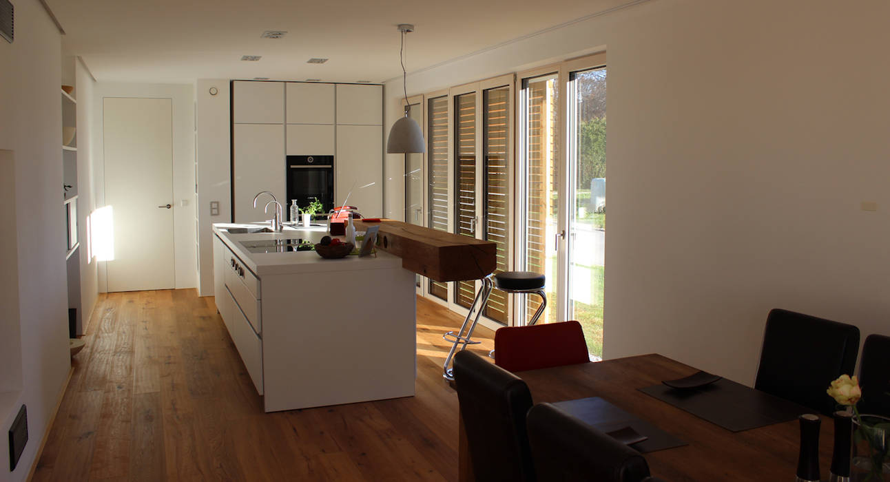 Wohnhaus für 2 Personen, Architekt Namberger Architekt Namberger Modern Kitchen Sinks & taps