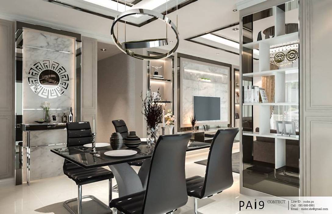 Project : Perfect Park - Ratchapruek, PAI9 Interior Design Studio PAI9 Interior Design Studio Modern dining room