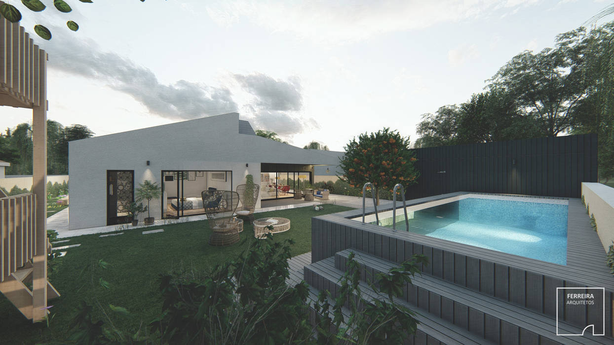 Moradia Unifamiliar _ PR / Unifamiliar Housing _ PR, FERREIRARQUITETOS FERREIRARQUITETOS Modern pool