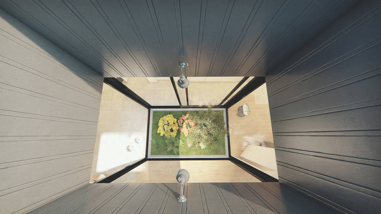 Moradia Unifamiliar _ PR / Unifamiliar Housing _ PR Jardins modernos por FERREIRARQUITETOS Moderno