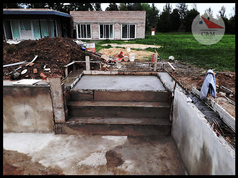 Proyecto de piscina en Gral. Las Heras, Buenos Aires. , Cardales Construcciones Cardales Construcciones Jardines clásicos