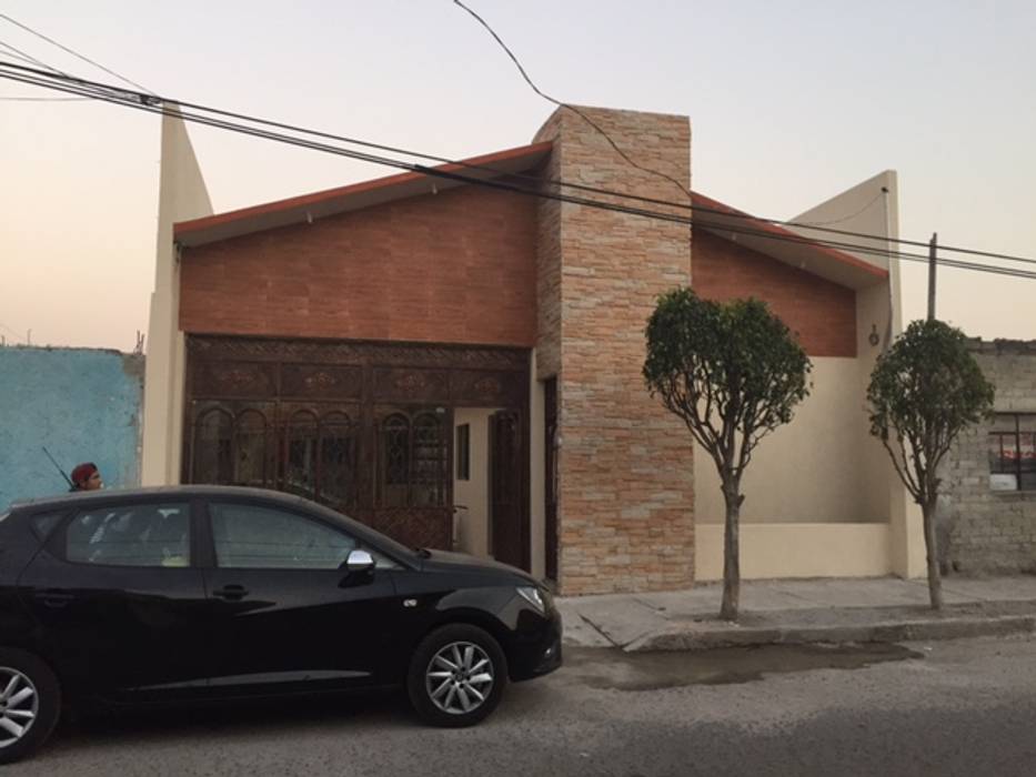 Diseño y Construcción de Fachada de Casa Habitación en Ecatepec, MSG Architecture SA DE CV MSG Architecture SA DE CV Small houses Stone