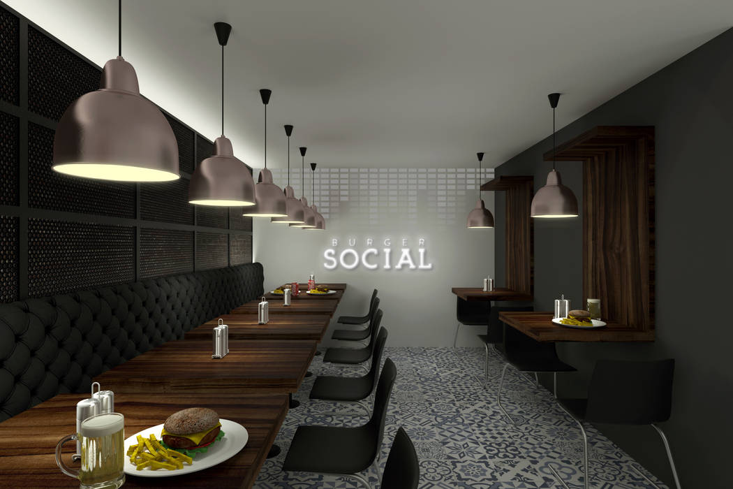 Burger Social, Gamma Gamma 商业空间 餐廳