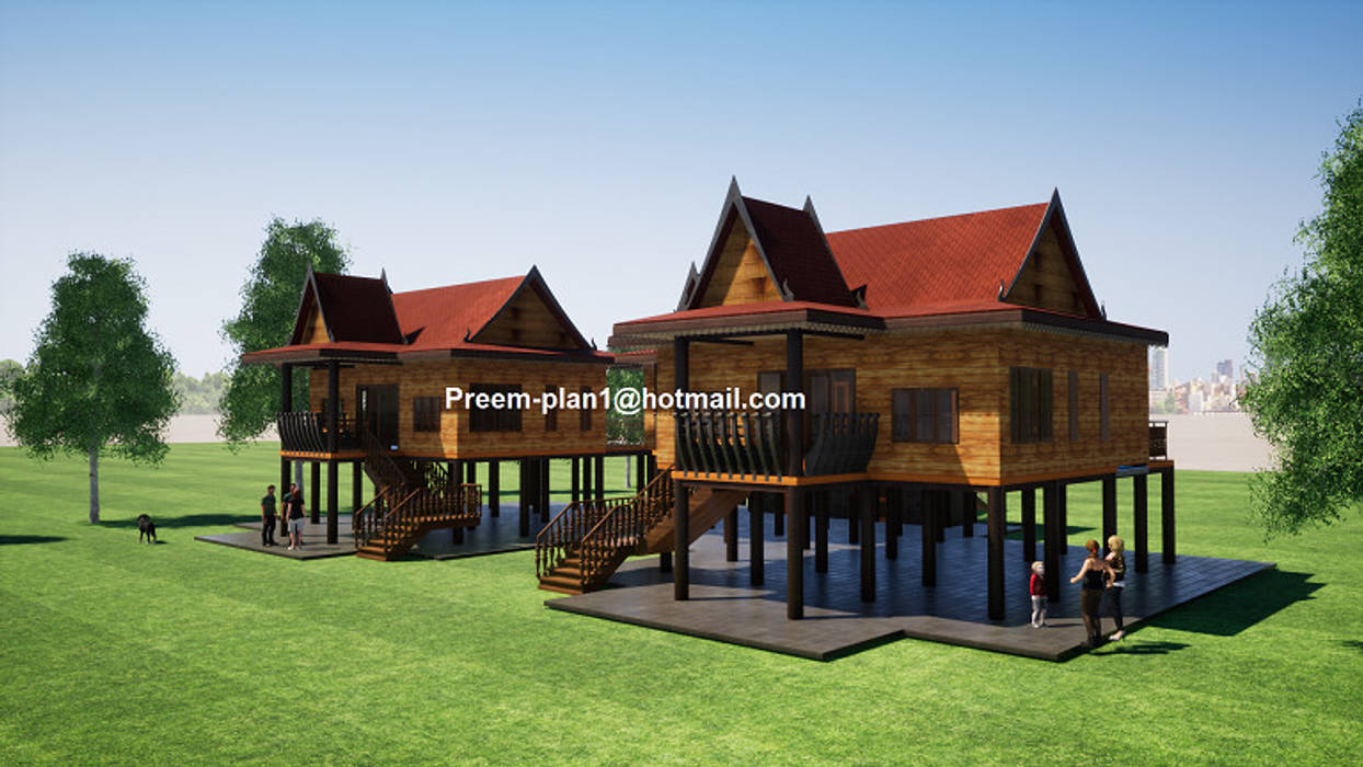 เรือนไทย, รับเขียนแบบบ้าน&ออกแบบบ้าน รับเขียนแบบบ้าน&ออกแบบบ้าน Wooden houses