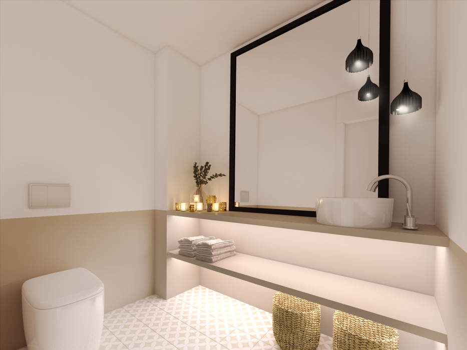 A importância da iluminação na decoração , MIA arquitetos MIA arquitetos Minimalist style bathroom