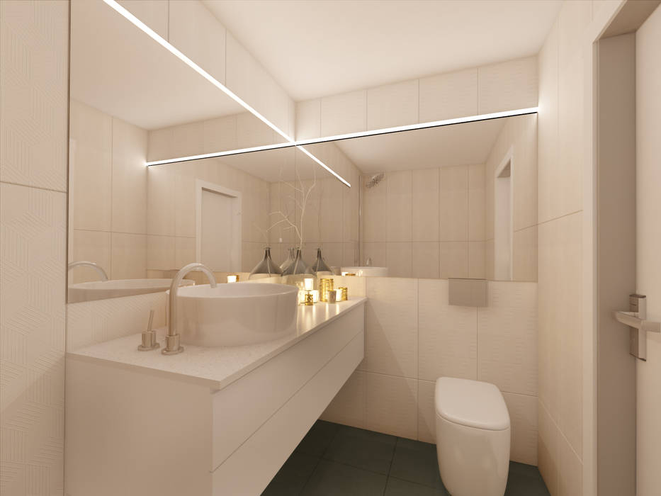A importância da iluminação na decoração , MIA arquitetos MIA arquitetos Casas de banho minimalistas