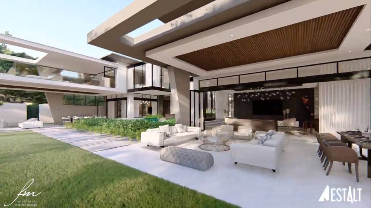 Hyde Park Luxury residence, FRANCOIS MARAIS ARCHITECTS FRANCOIS MARAIS ARCHITECTS Hiên, sân thượng phong cách hiện đại