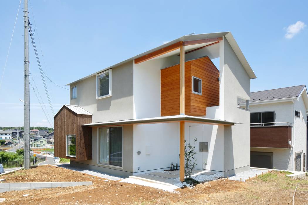 公園の傍の家, ユウ建築設計室 ユウ建築設計室 Wooden houses