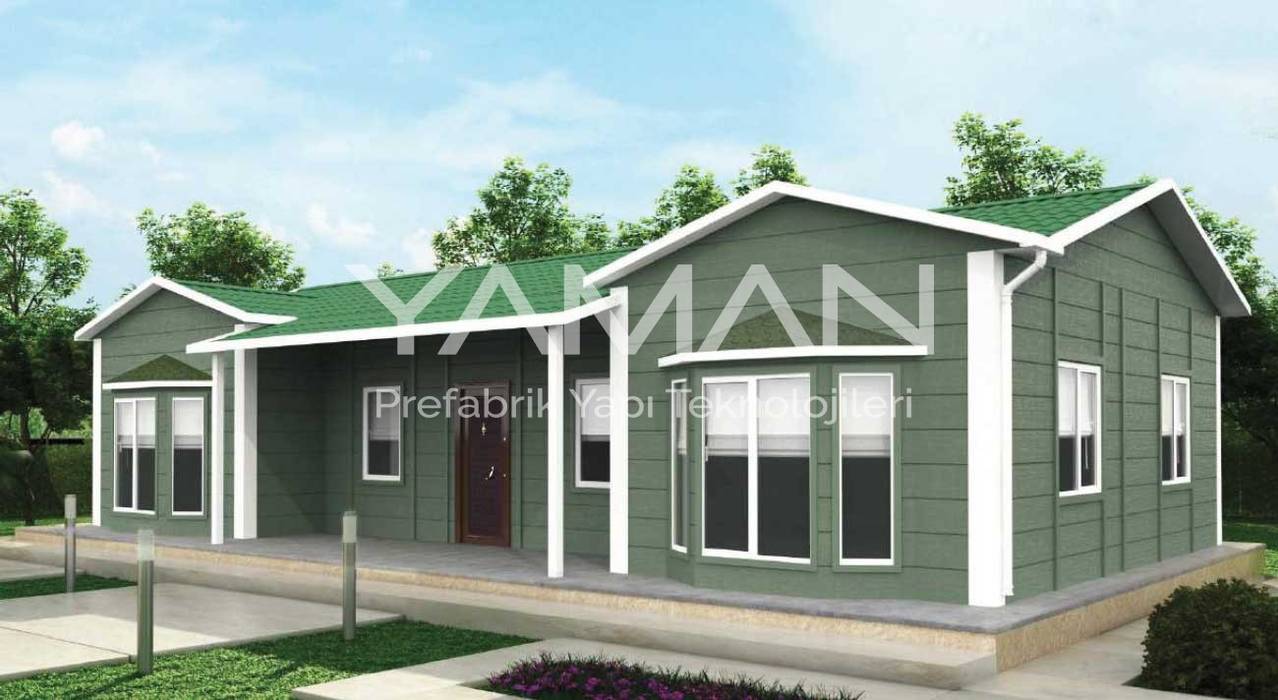 106 m2 Prefabrik Ev, Prefabrik Ev (Yaman Prefabrik) Prefabrik Ev (Yaman Prefabrik) Nhà thép tiền chế Sắt / thép