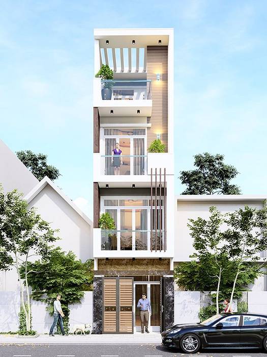 Tư vấn thiết kế mẫu nhà phố hiện đại ấn tượng trong năm 2019, Công ty xây dựng nhà đẹp mới Công ty xây dựng nhà đẹp mới