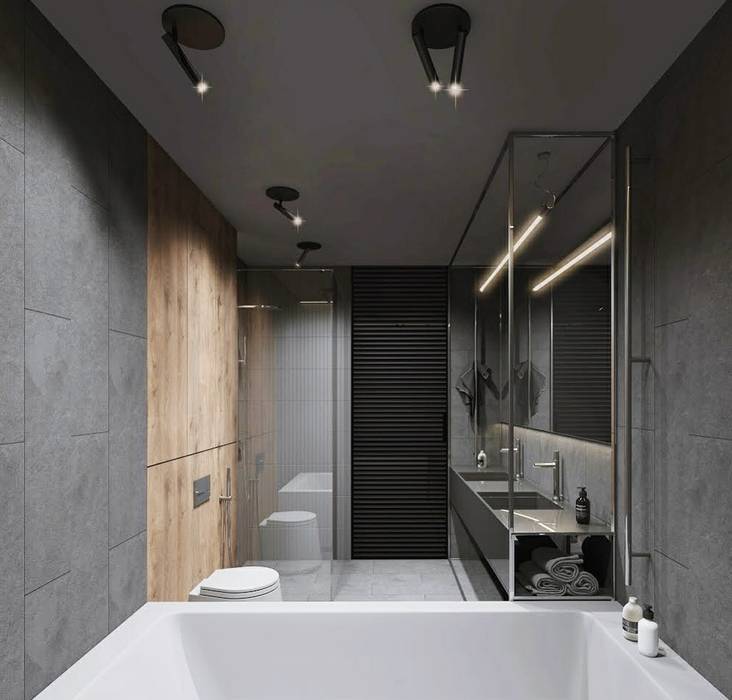 Un paraíso rural cerca a Bogotá, Smart Investment Group Smart Investment Group Minimalist style bathroom Ceramic Bathtubs & showers