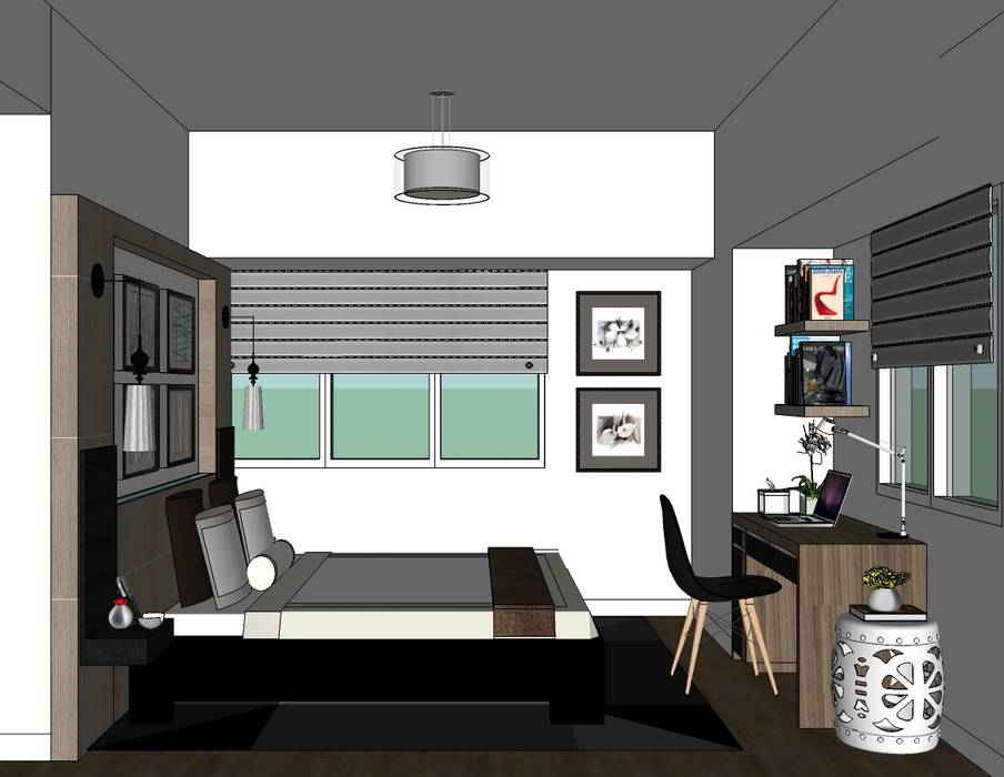 2 Bedroom Condominium Project MKC DESIGN Modern style bedroom