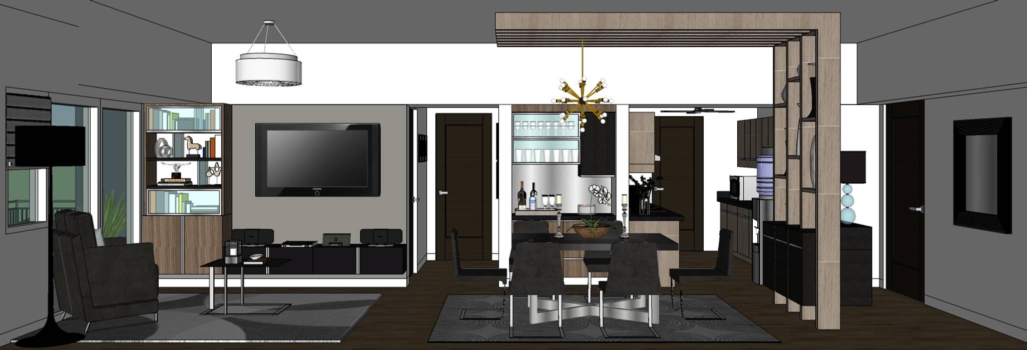 2 Bedroom Condominium Project MKC DESIGN Modern dining room