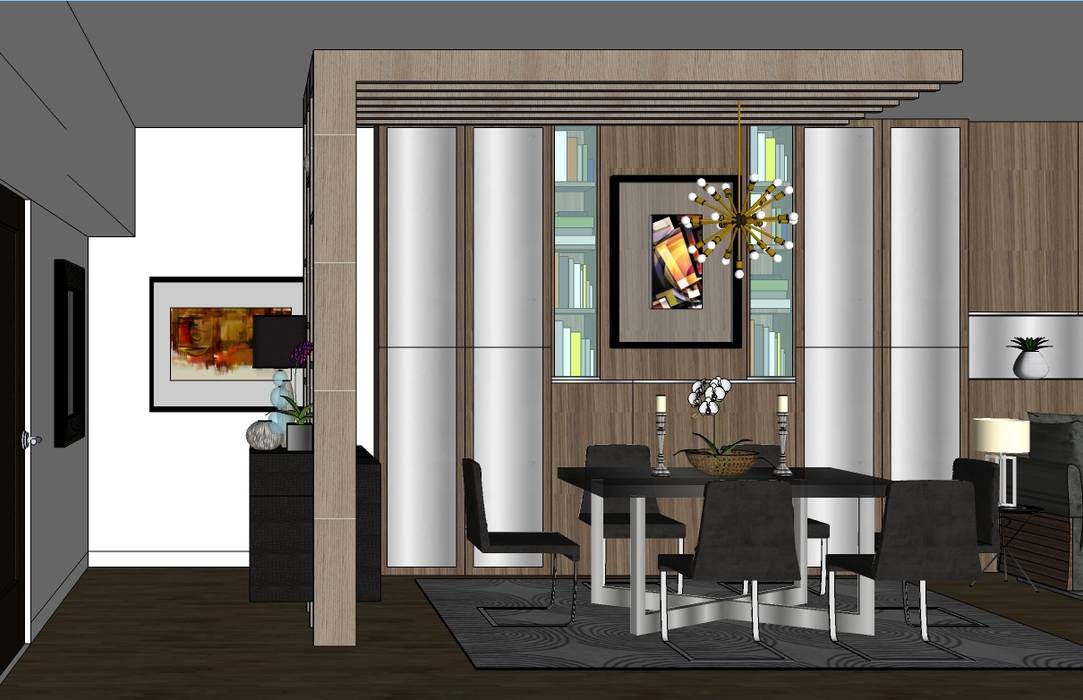 2 Bedroom Condominium Project MKC DESIGN Modern dining room