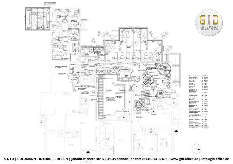 Auszüge von Planungen (CAD-Pläne), GID / GOLDMANN-INTERIOR-DESIGN GID / GOLDMANN-INTERIOR-DESIGN