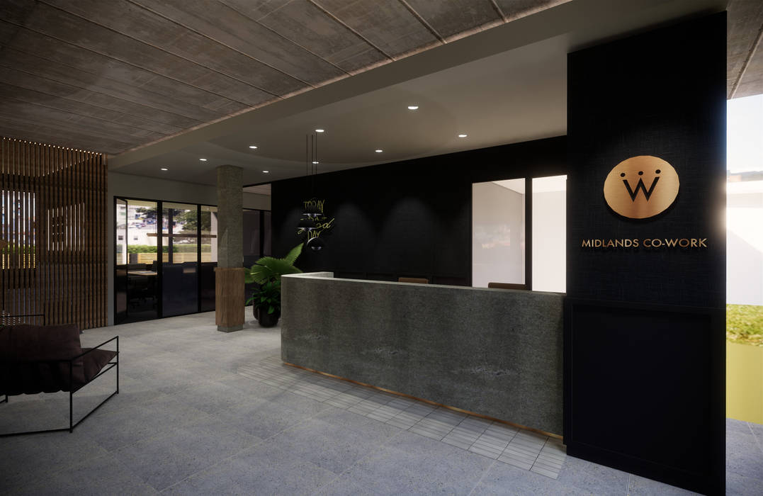 Project MCW Acre studio Commercial spaces Granite reception,office,granite,moody,Office buildings