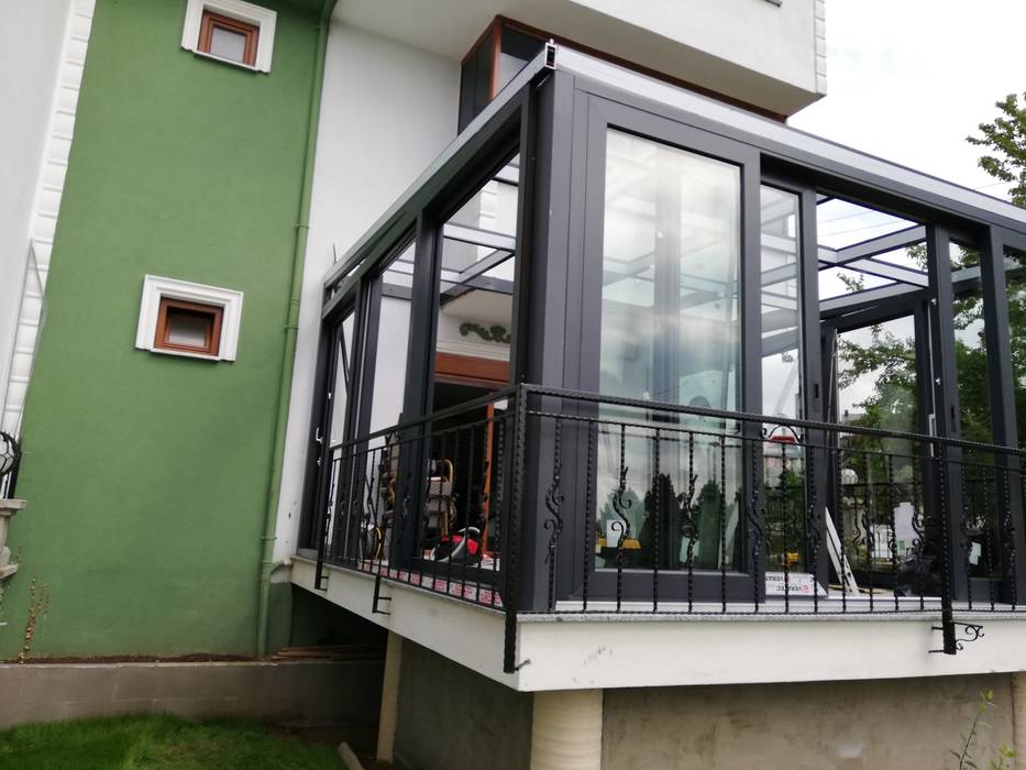 Darıca Kış Bahçesi Projesi, Yapısan Cephe Sistemleri Yapısan Cephe Sistemleri Jardines de invierno modernos Aluminio/Cinc