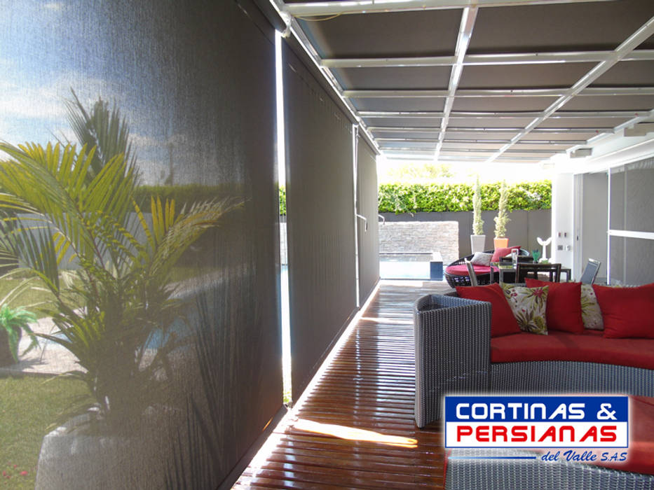 TOLDOS VERTICALES EN SCREEN PARA EXTERIOR, CORTINAS Y PERSIANAS DEL VALLE CORTINAS Y PERSIANAS DEL VALLE Больше комнат Текстиль Янтарный / Золотой Аксессуары для животных