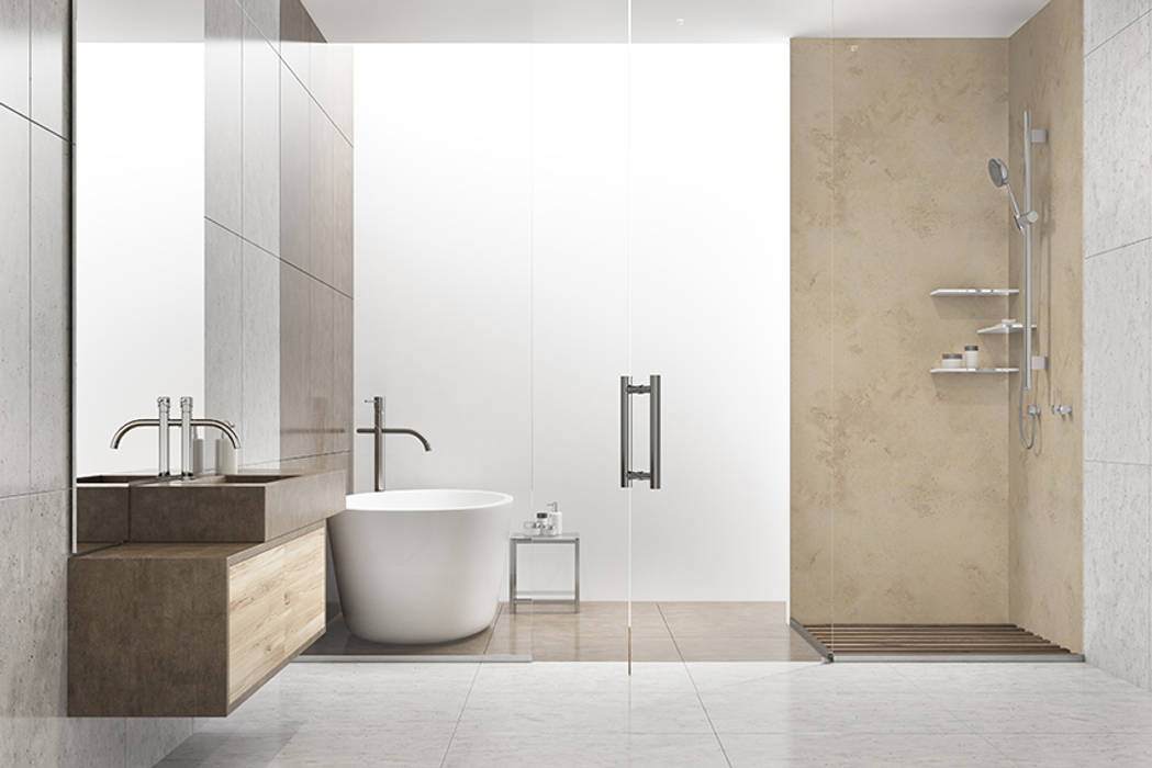 Wand Badezimmer Dusche Limestone Moderne Badezimmer Von Kwg Wolfgang Gartner Gmbh Modern Homify