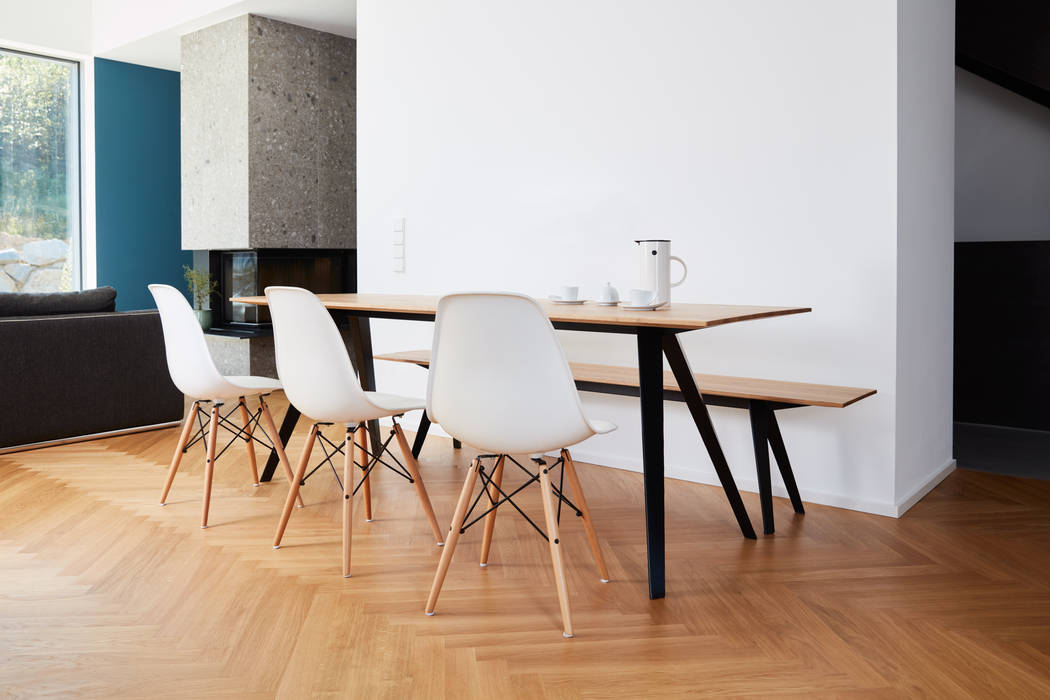 Flexible Klappgarnitur für den Innen- und Außenbereich, Neuvonfrisch - Möbel und Accessoires Neuvonfrisch - Möbel und Accessoires Ruang Makan Modern Kayu Wood effect Chairs & benches