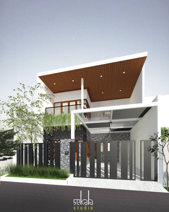 Desain Tampak Depan SEKALA Studio Rumah Modern