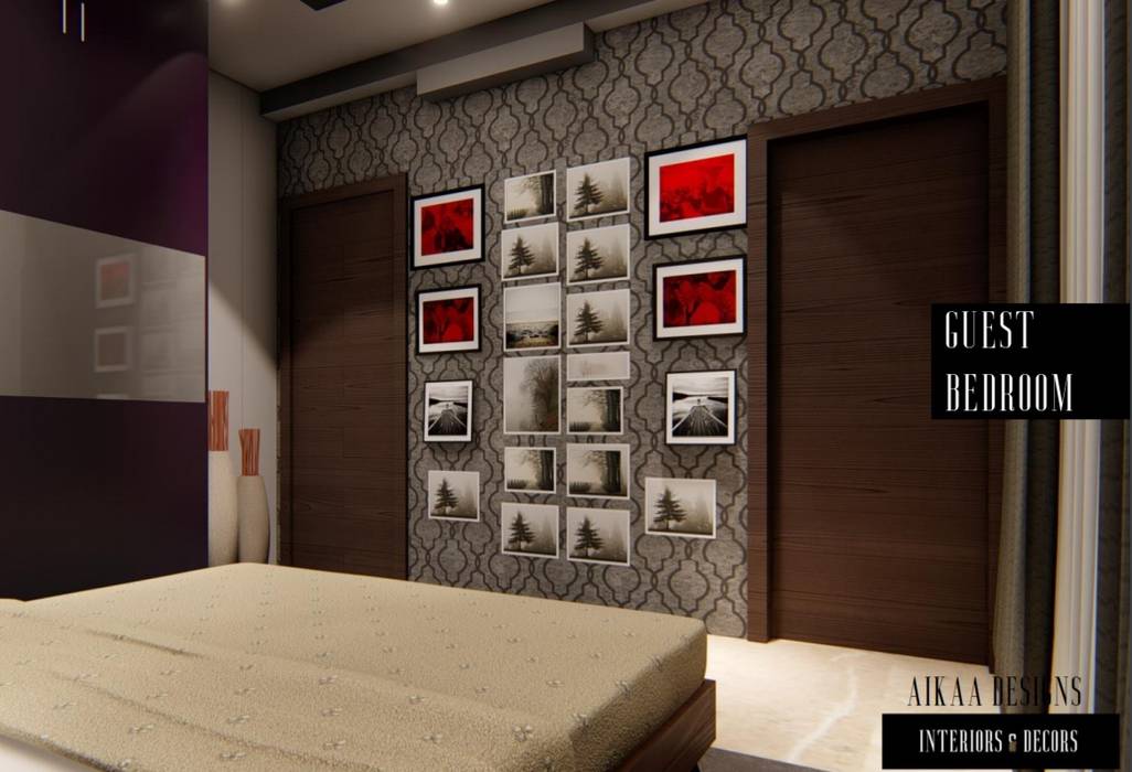 GUEST BEDROOM Aikaa Designs Modern style bedroom