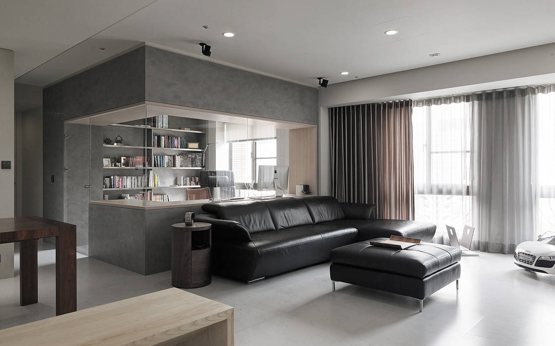 昇陽之道_灰石, 形構設計 Morpho-Design 形構設計 Morpho-Design Modern living room