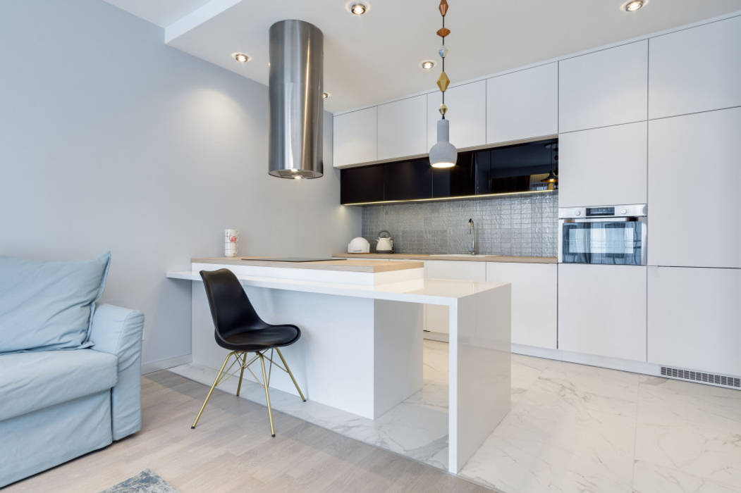 Apartament Gdańsk, Lux Interiors - projektowanie i aranżacja wnętrz Gdańsk, Gdynia, Sopot Lux Interiors - projektowanie i aranżacja wnętrz Gdańsk, Gdynia, Sopot Cuisine moderne