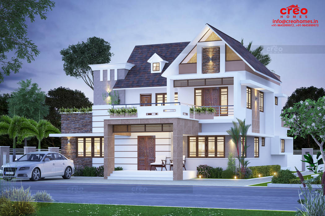 Construction Company In Kochi, Creo Homes Pvt Ltd Creo Homes Pvt Ltd منزل عائلي صغير