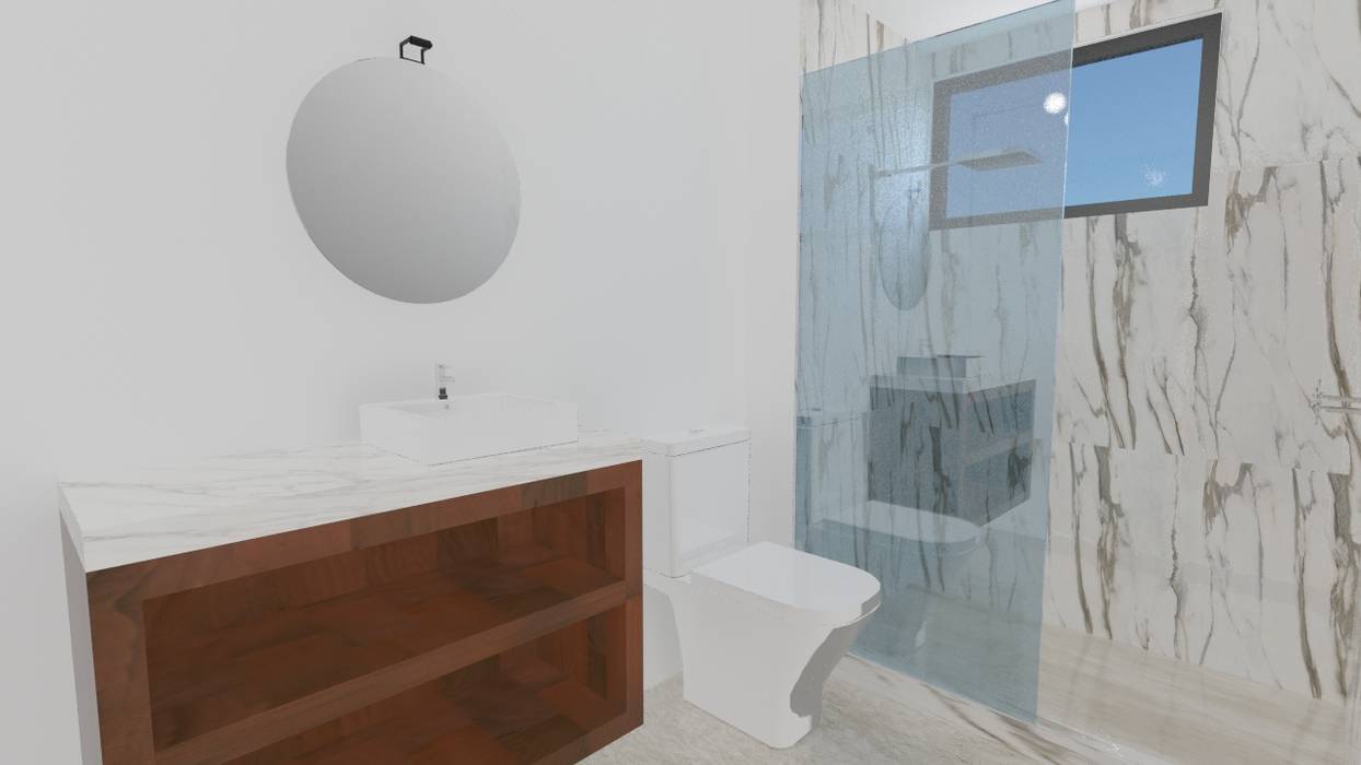 moderne badezimmer von aave diseño y construcción modern