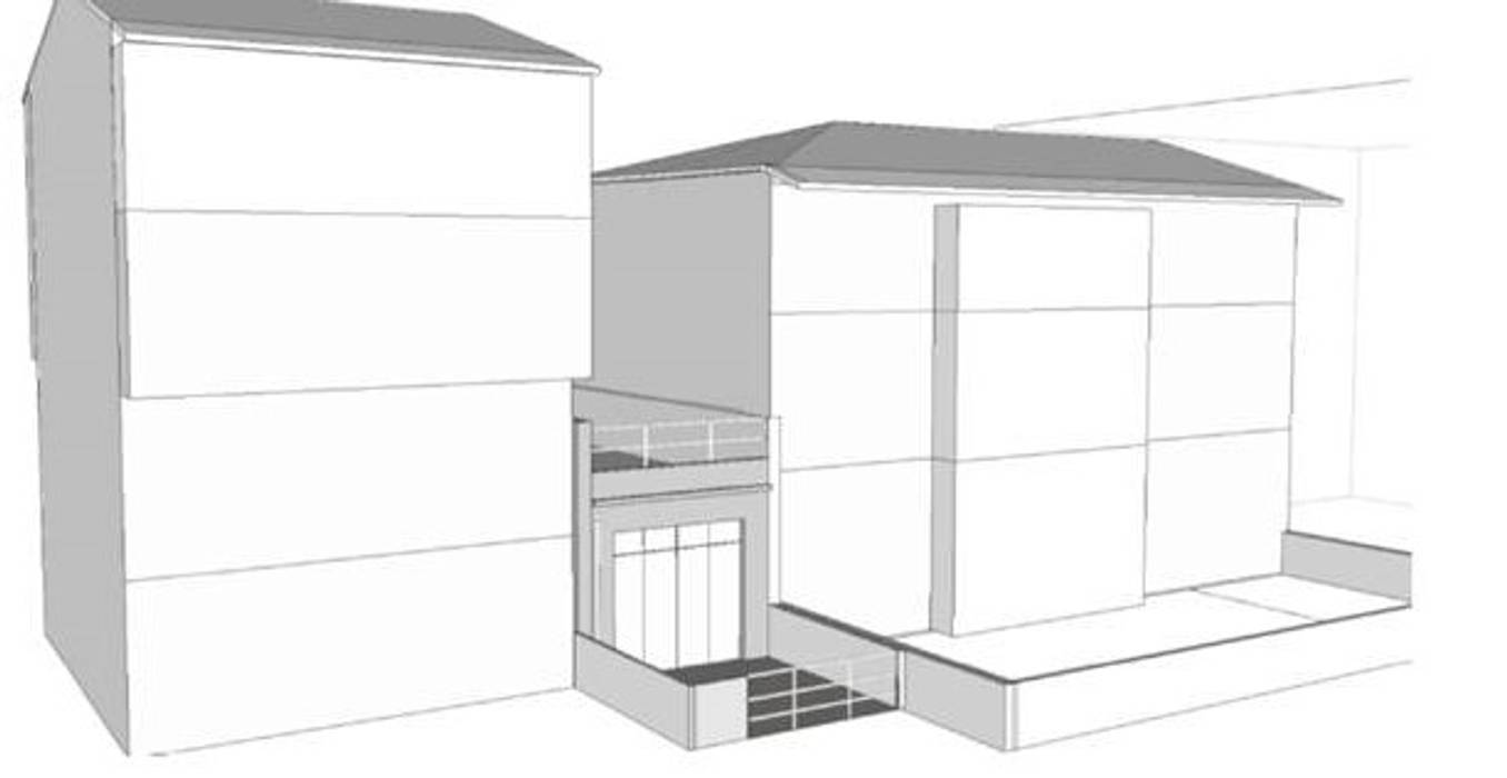 Fabulosa conversão de uma garagem em habitação!, Nuno Ladeiro, Arquitetura e Design Nuno Ladeiro, Arquitetura e Design Garasi Modern