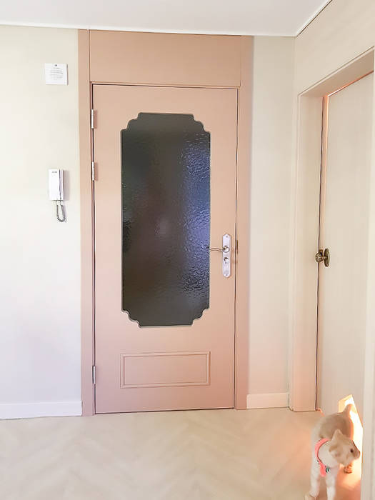군포시 산본동 한라주공 아파트 인테리어, 그리다집 그리다집 Modern style doors Wood Wood effect