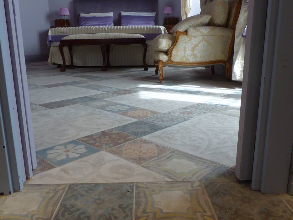 Porcelain Stoneware Floor ARTE DELL'ABITARE Mediterrane muren & vloeren Muur- & vloerbekleding