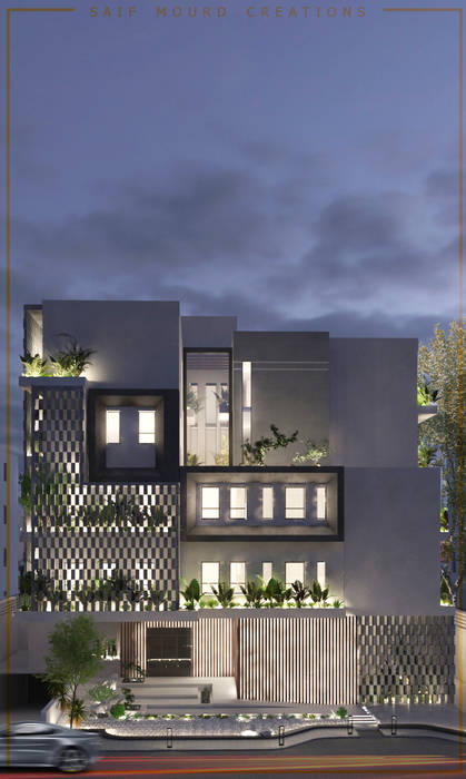 Architecture design | Mecca Residence , Saif Mourad Creations Saif Mourad Creations Modern Evler