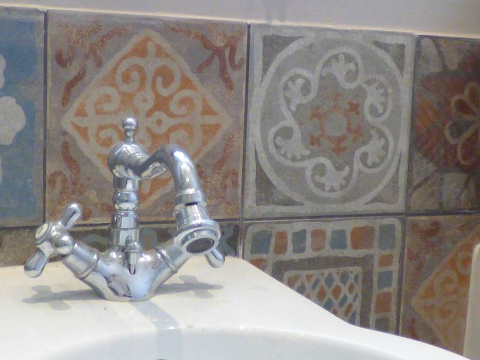 Decorative Bathroom ARTE DELL'ABITARE Mediterranean style bathroom Ceramic bathroom,Sinks