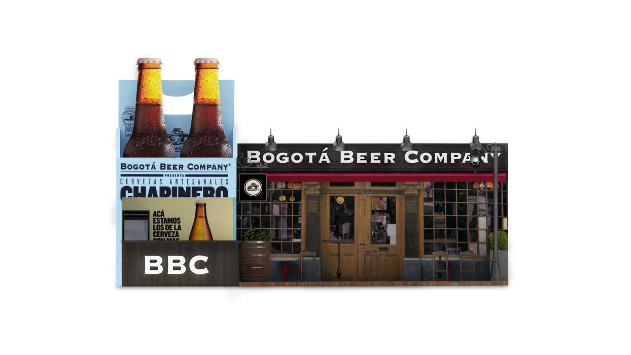Diseño de stand para Bogota Beer Company. Magrev estudio.