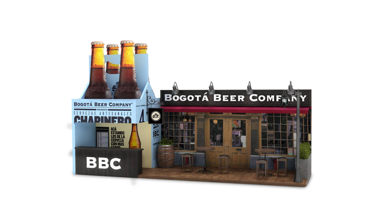 Diseño de stand para Bogota Beer Company. Magrev estudio.