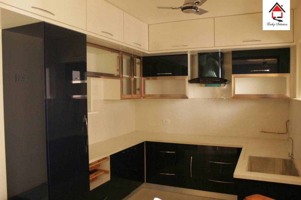 U Shaped Kitchen Lucky Interiors Kitchen units سرامک