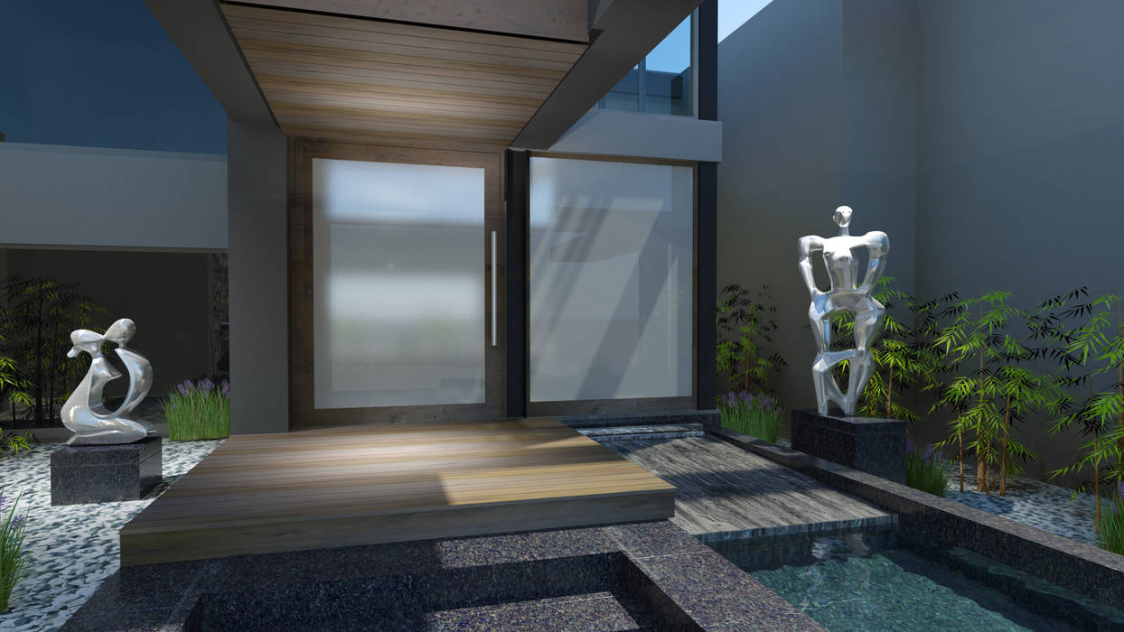 Proposed New Entrance Modern Houses By Edge Design Studio Architects 