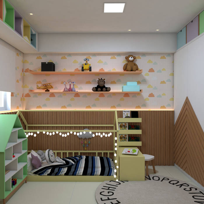 Arquitetura de interiores | Quarto Infantil, ALENCAR Arquitetura | Interiores ALENCAR Arquitetura | Interiores غرف الرضع MDF