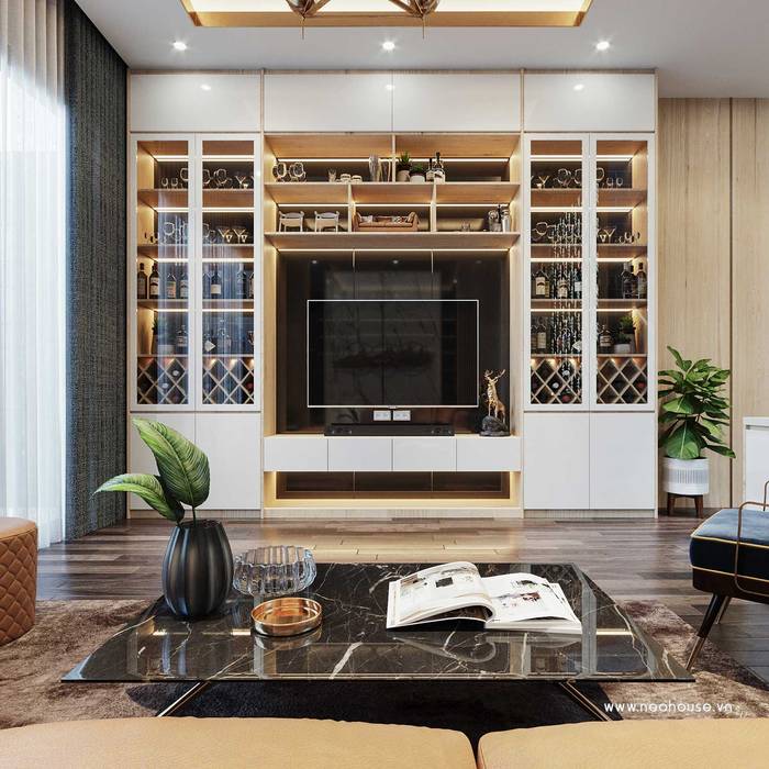 Mẫu thiết kế nội thất nhà phố hiện đại cao cấp 2019, NEOHouse NEOHouse Phòng khách Accessories & decoration