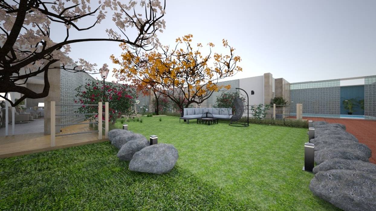 تصميم الحديقة الامامية عبدالسلام أحمد سعيد منازل