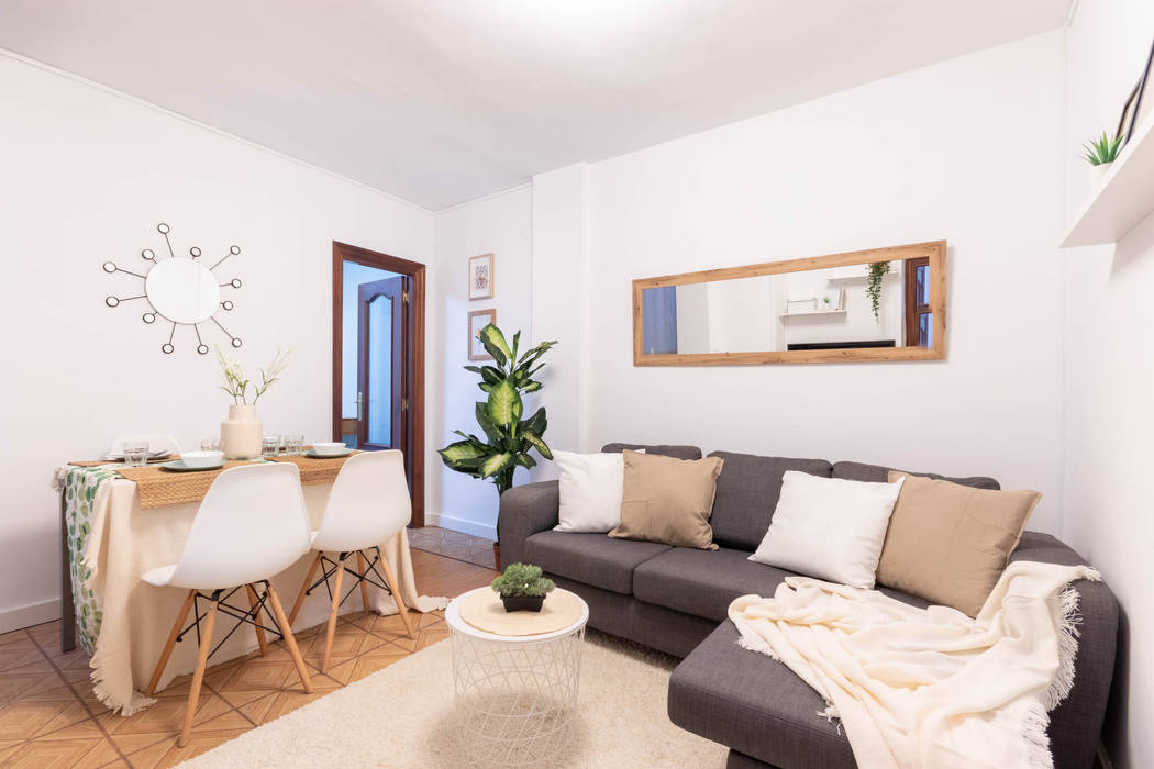 Decoración de un piso de estudiantes en alquiler en Bilbao, Home Staging Bizkaia Home Staging Bizkaia