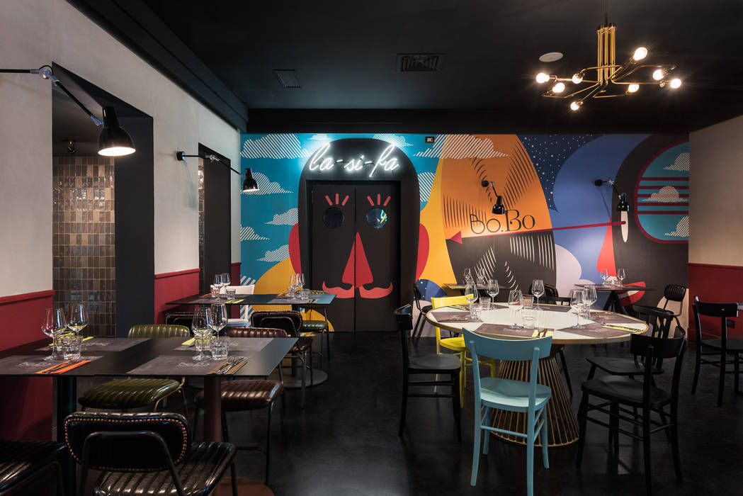 Casa del Jazz - Bo.Bo Bistrot, Studio gamp! Studio gamp! Modern Yemek Odası