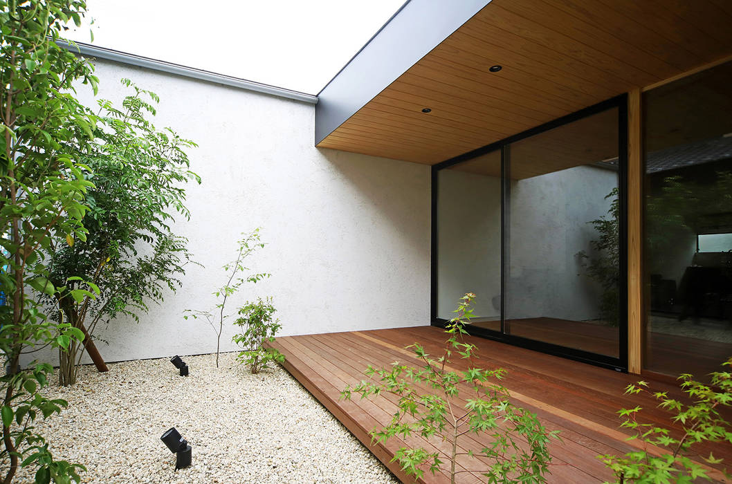 ビルトインガレージのある家, kisetsu kisetsu Taman Modern Kayu Wood effect