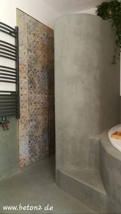 Mediteranes Bad Mit Beton Cire Mercadier Beton Lieferant