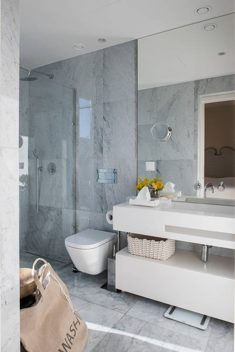 New Luxury Apartment in Lisbon architecture and Interior Design., Inêz Fino Interiors, LDA Inêz Fino Interiors, LDA Modern bathroom