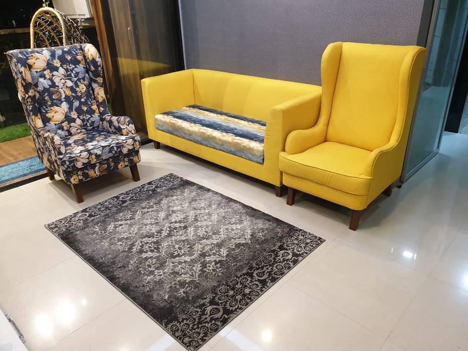 Kandivali east 3bhk classic style living room by clickhomz classic | homify