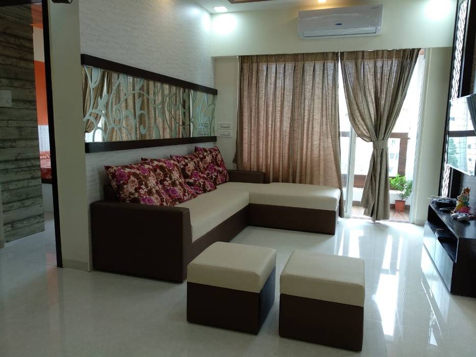 Seema Kandivali east 2bhk, Clickhomz Clickhomz Livings modernos: Ideas, imágenes y decoración