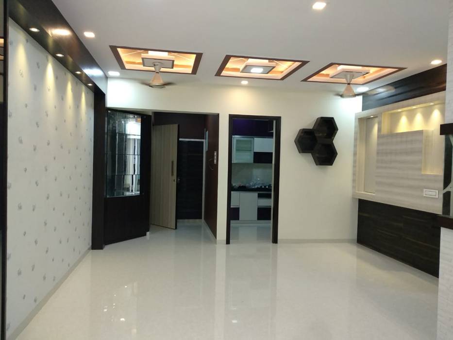 Seema Kandivali east 2bhk, Clickhomz Clickhomz Salones de estilo asiático